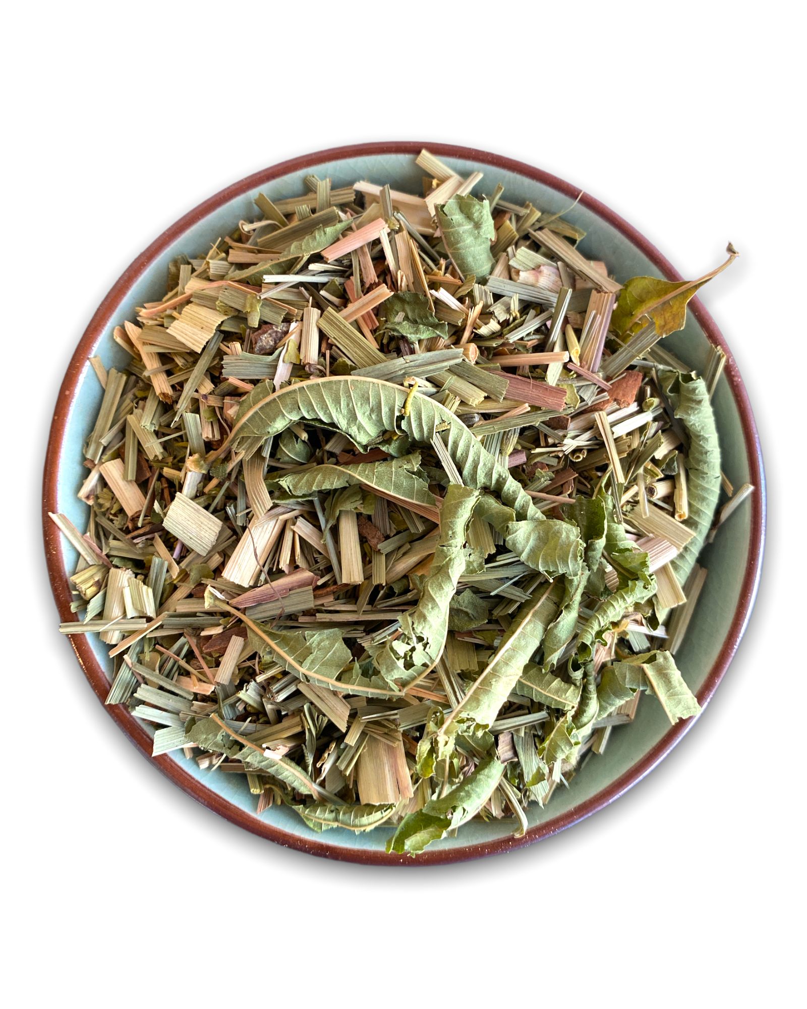 Teeschale mit dem Rohprodukt Kräutertee 'Amour Provence'