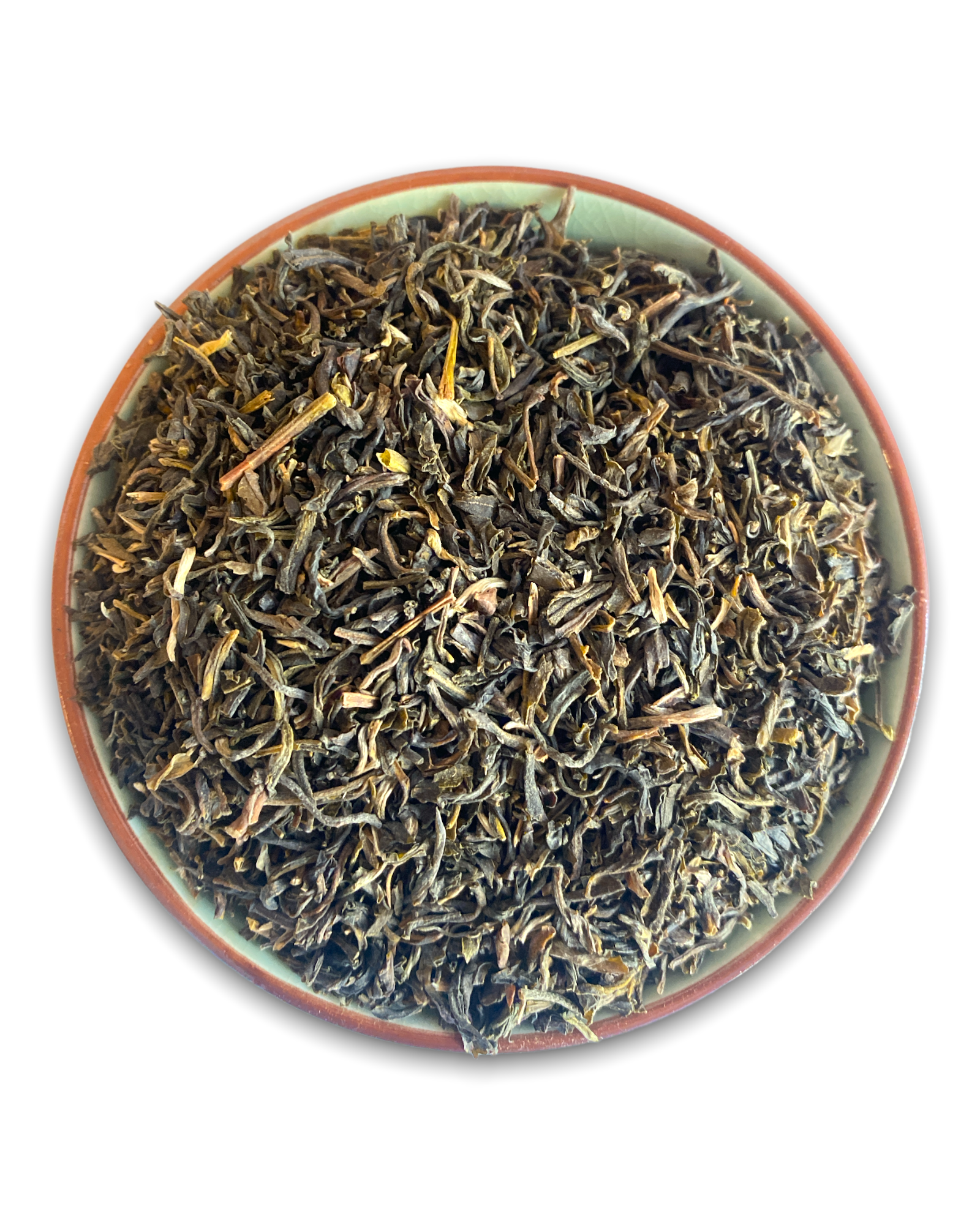 Teeschale mit den Teeblättern unseres China Jasmin High Grade Jinjing Bio .