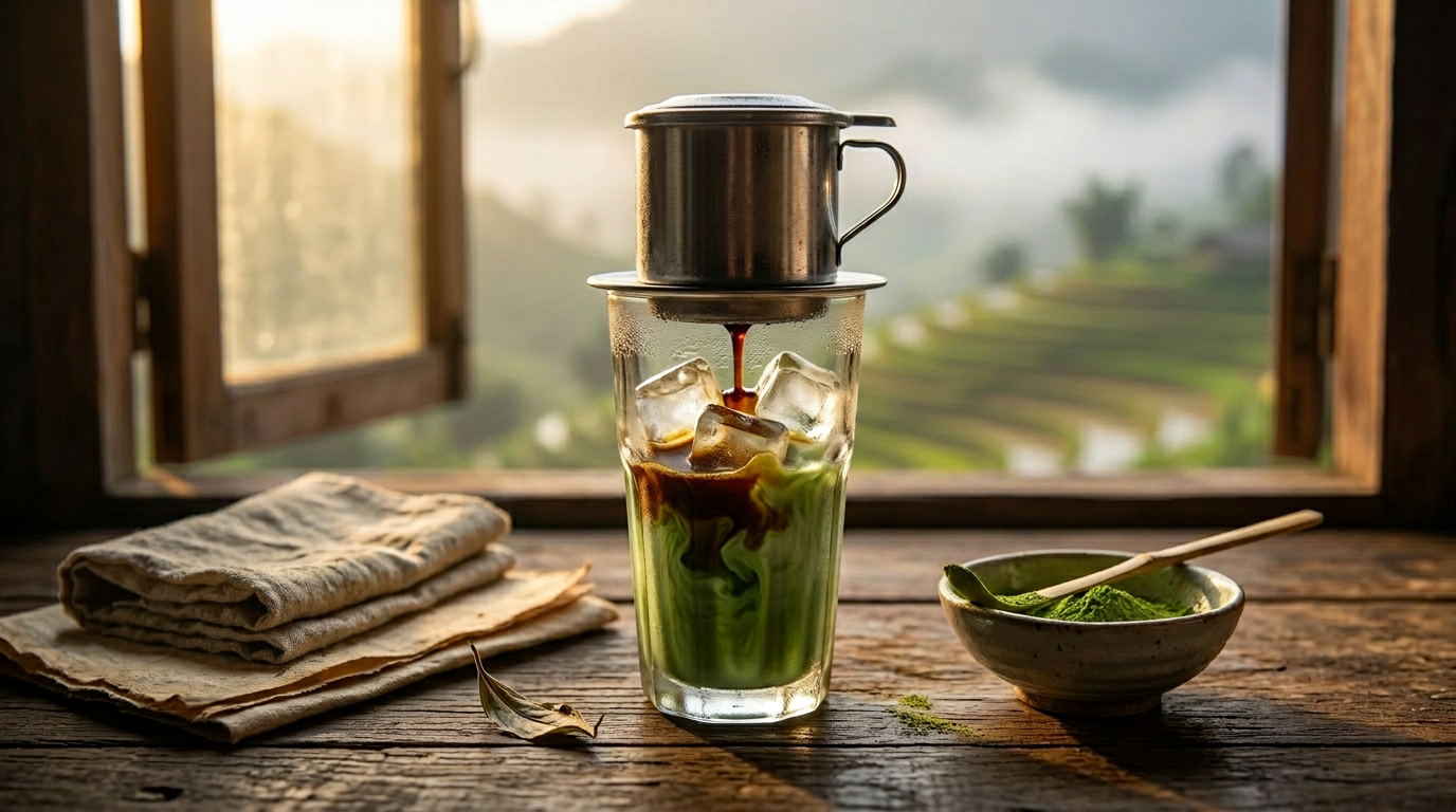 🇻🇳🍵 Cà Phê Sữa Đá trifft Matcha – wenn Vietnam und Japan sich im Glas begegnen