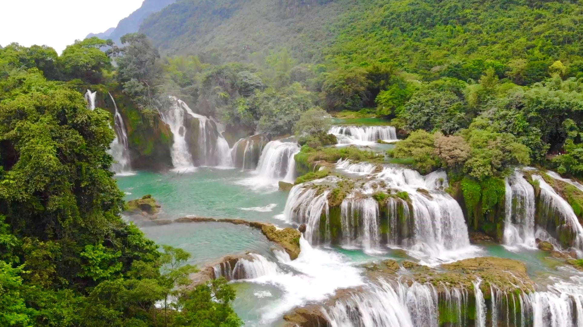 ... in Nordvietnam - Ban Gioc Wasserfälle