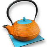 Teekanne Mo Yo orange-hellblau
