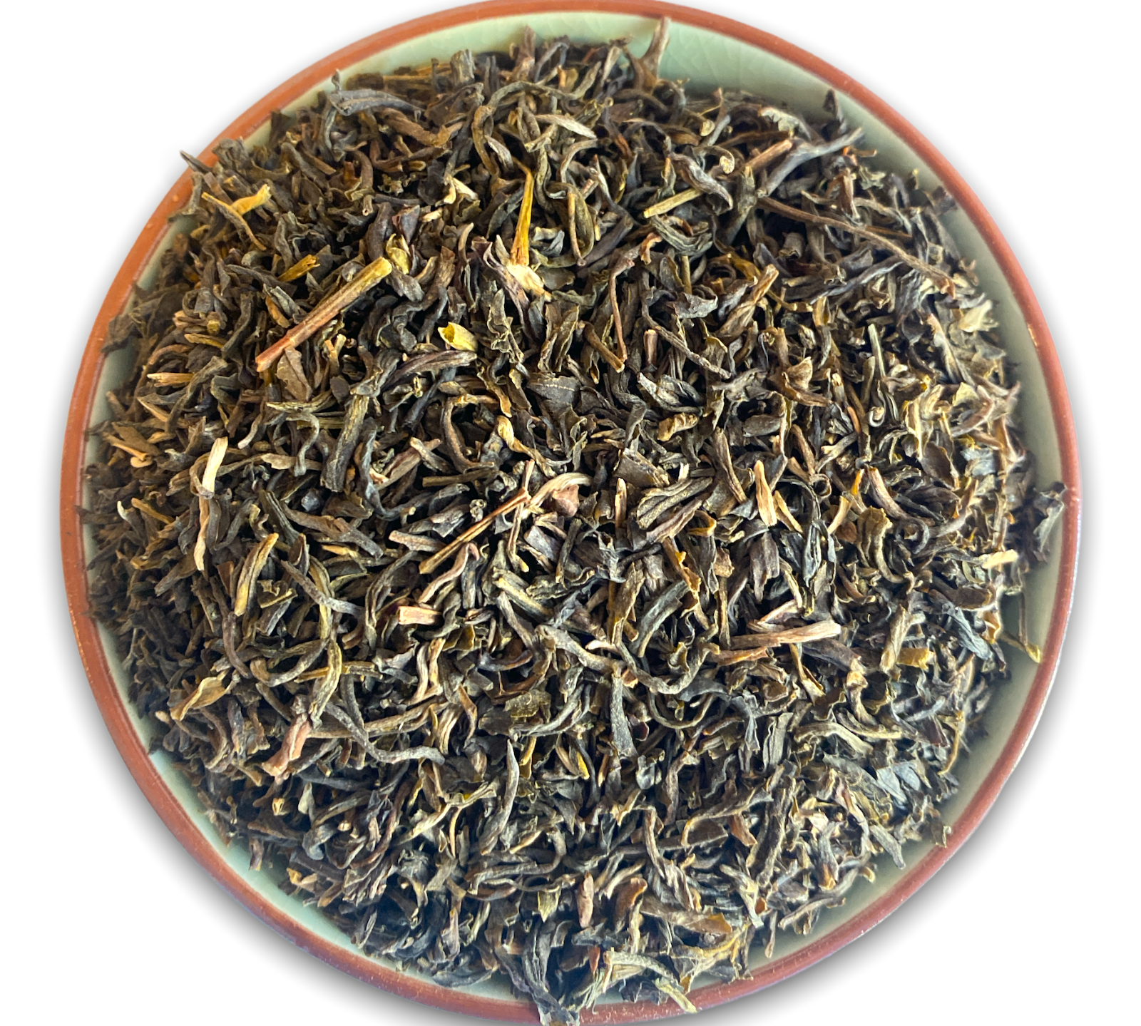 Teeschale mit den Teeblättern unseres China Jasmin High Grade Jinjing Bio .